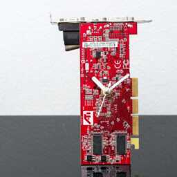 Unique Red Clock, Circuit Board Boyfriend Gift, Gift, Husband Industrial Recycled Computer Dad Gift - thumbnail 2