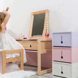 Montessori Bench With Drawers Kids Playroom Furniture - thumbnail 3