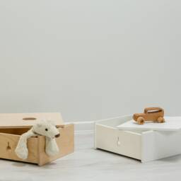 Montessori Bench With Drawers Kids Playroom Furniture - thumbnail 4