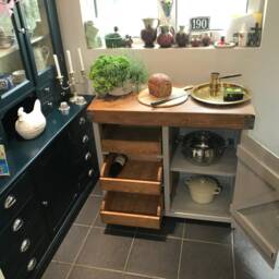 Hand Crafted Butchers Block Style Kitchen Island - thumbnail 2