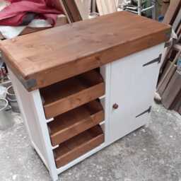 Hand Crafted Butchers Block Style Kitchen Island - thumbnail 4