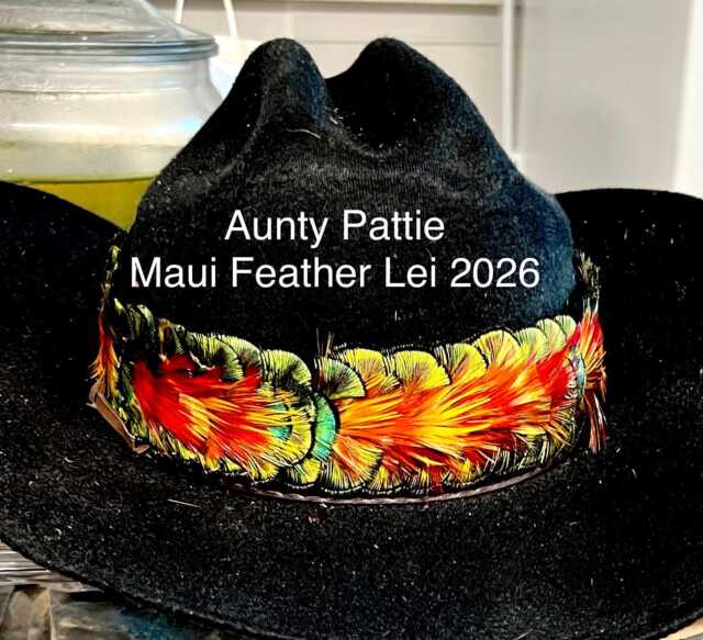 Peacock & Pheasant Feather Lei Hulu Hatband - Hawaiian Heirloom Quality - image 1
