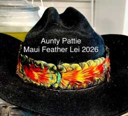 Peacock & Pheasant Feather Lei Hulu Hatband - Hawaiian Heirloom Quality - thumbnail 1