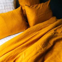 Military Green Pure Linen Flat Sheet, Moss Bedding Set, Forest Flax Bedsheet - thumbnail 4