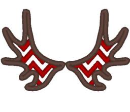 Moose Antlers Chevron Monogram Bx Also All Other - .pes .hus .dst .vp3 .vip .xxx .exp . Jef - Embroidery Design - thumbnail 2