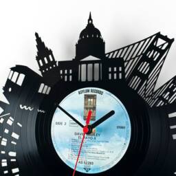 Wall Clock - Vinyl Record Reuse Recycling Sustainable Design Wall Decoration- San Francisco - thumbnail 3