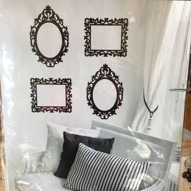 Do It Yourself Burnish Adhesive Wall Decor, Ornate Frames. Instant Decor Frame Designs. Appears Hand Painted. Easy To Apply - image 1