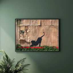 Banksy Cat Print London Street Art, Graffiti Wall Decor - thumbnail 1