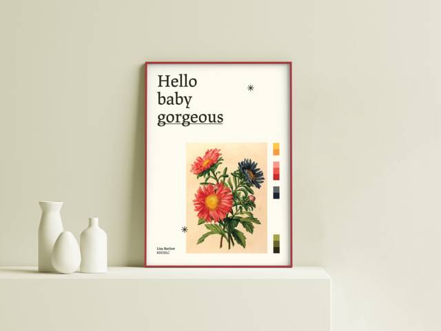 Hello Baby Gorgeous - Lisa Barlow Quote Real Housewives Of Salt Lake City Rhoslc Physical Poster Print Gift Hw13.1 - image 1
