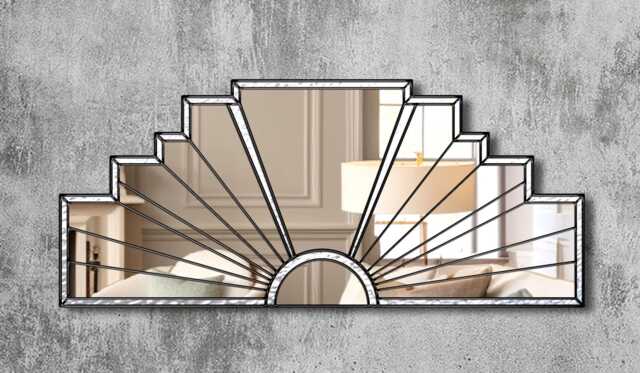 Lyon Deco Radiance Art Wall Mirror in Black - image 1