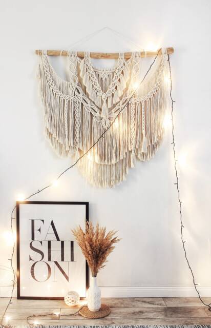 Large Macrame Backdrop, Extra Large Wall Hanging With Tassels, Headboard, Over The Bed Decor, Wall Tapestry, Boho Decor - image 1