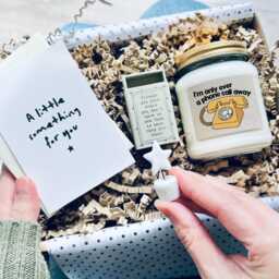 Only Ever A Phone Call Away Candle, Keepsake & Gift Note Set - Bereavement, Sympathy, Thinking Of You, Here For Tough Times