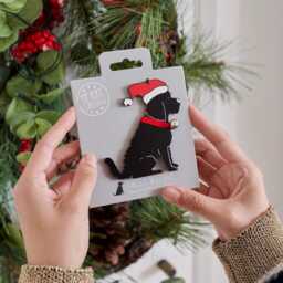 Cockapoo/Labradoodle - Black Christmas Tree Decoration - Personalisation Available