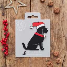 Cockapoo/Labradoodle - Black Christmas Tree Decoration - Personalisation Available - thumbnail 2