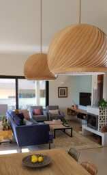 Handcrafted Bamboo Pendant Lighting Veneer Lampshade - Modern Organic Chandelier Us Prepaid Tariffs Dining Light Fixture Wind