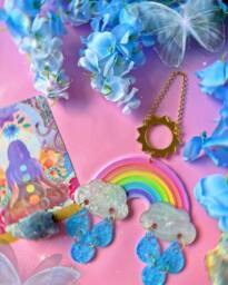 Rainbow Cloud Acrylic Wall Hanging Cosmic Decor