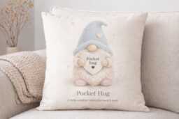 Pocket Hug Linen Cushion - 40 X 40cm - thumbnail 1