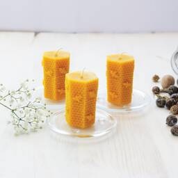 Beehive Beeswax Candle, Bees & Decorative Candle, Candle Of 100% Beeswax - thumbnail 1
