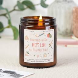 Personalized Nursery Teacher Gift Candle, Scented Soy Candle - thumbnail 1