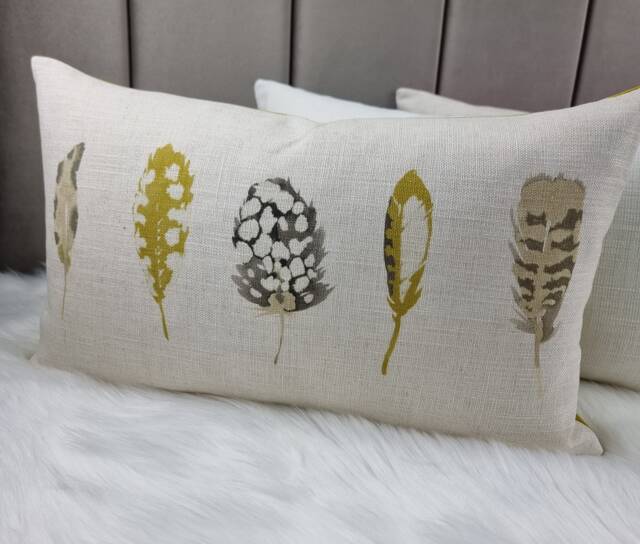 Harlequin Limosa Pillow Cover - Elegant Mustard Stone Accent For Stylish Home Decor - image 1