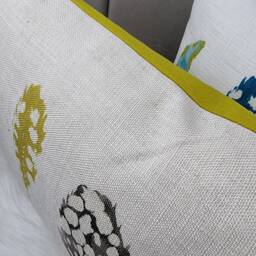 Harlequin Limosa Pillow Cover - Elegant Mustard Stone Accent For Stylish Home Decor - thumbnail 3