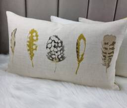 Harlequin Limosa Pillow Cover - Elegant Mustard Stone Accent For Stylish Home Decor - thumbnail 1