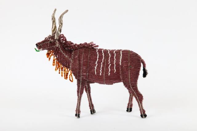 Kudu From The Wild At Art Limited Edition Collection. Handcrafted Bead-And-Wire African Animal Figurine - image 1