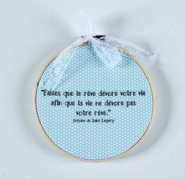 Embroidery Hoop Art, Quote Embroidery, Decor, Wall Embroidered Inspirational - image 1