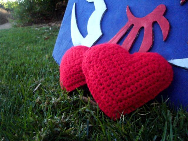 Legend Of Zelda Heart Piece Crochet Gaming Decor Item Or Gift - image 1