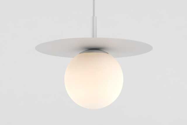 Zoe Ceiling Pendant Hanging Light White Kitchen Island Fixture Disc Lamp Shade - image 1