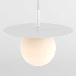 Zoe Ceiling Pendant Hanging Light White Kitchen Island Fixture Disc Lamp Shade - thumbnail 2