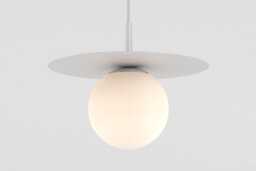 Zoe Ceiling Pendant Hanging Light White Kitchen Island Fixture Disc Lamp Shade - thumbnail 1
