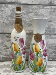 Tulip Vase & Light Up Bottle, Tulip Gifts - Mother's Day Gift - thumbnail 1