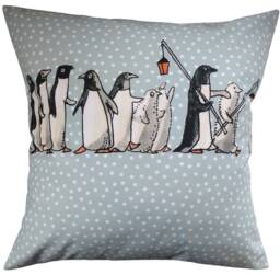 Cushion Cover in Emma Bridgewater Chatty Penguins 16 - thumbnail 1