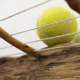 Handmade Rustic Spruce Coat Rack With Shelf & Tennis Ball Accents - thumbnail 4