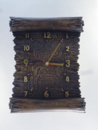 Wall Clock -Ancient Scroll - thumbnail 1
