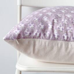 Indian Block Print Pillow Cover Floral Batik, Boho Farmhouse Decor - thumbnail 3