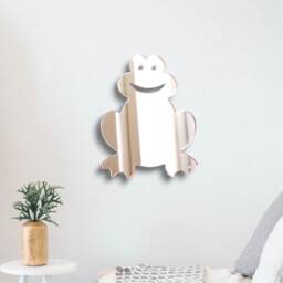 Frog Acrylic Mirror Wall Art Personalized Engraving Available - thumbnail 3