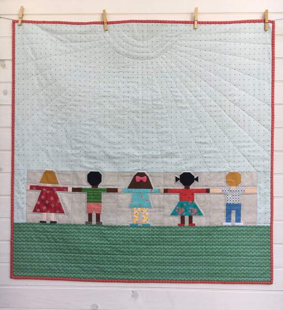 Made To Order Hand in Baby Quilt, Paper Pieced Stroller Blanket, Handmade Mini Quilt, Crib Wallhanging - image 1