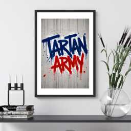 Tartan Army - Graffiti - Scotland Football Print Poster Scottish Gift Bespoke World Cup A5 A4 A3 Framed Or Unframed - thumbnail 2