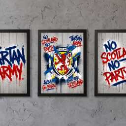 Tartan Army - Graffiti - Scotland Football Print Poster Scottish Gift Bespoke World Cup A5 A4 A3 Framed Or Unframed - thumbnail 4