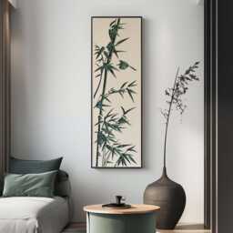 Bamboo Wood Wall Art, Bird & Floral Pattern, 3D Multilayer Laser Cut, Housewarming Gift - thumbnail 1