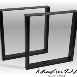 Metal Dining Table Legs, Steel Desk Iron Industrial Table, Set Of 2, Crudo 80.40 - thumbnail 3