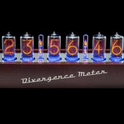 Nixie Tube Clock Z5660M in Wooden Case [Rgb, Usb, Musical] Divergence Meter For Boyfriend, Husband, Vintage, Glowing Clock, Gift, Steampunk - thumbnail 3