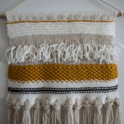 Knitting Pattern - Gwyneth Wall Hanging Knitted/Woven - thumbnail 2