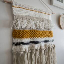 Knitting Pattern - Gwyneth Wall Hanging Knitted/Woven - thumbnail 4