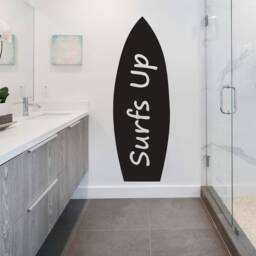 Surfs Up - Vinyl Wall Art, Decal, Sticker, Transfer, Mural, Removable, Decoration, Interior, Exterior, Peel & Stick, Full 0474 - thumbnail 1