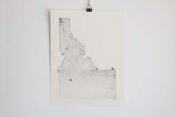 Idaho State Map Print/Art Wall Decor Mother's Day Gift Father's Home - thumbnail 1