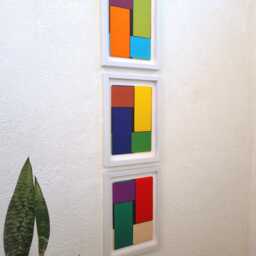Vivaan Handmade Colorful Woven Textile Art - Set Of 3 - thumbnail 2