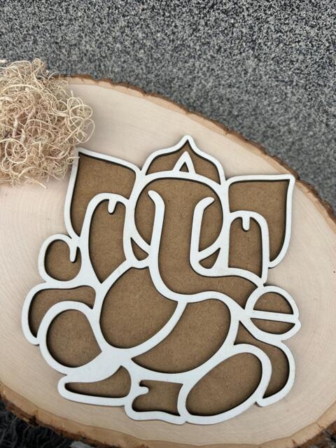 Rangoli Stencils Ganesh, For Colours, Diwali Diya, Template, Kids Arts & Craft Reusable, Eco-Friendly, Mess-Free - image 1